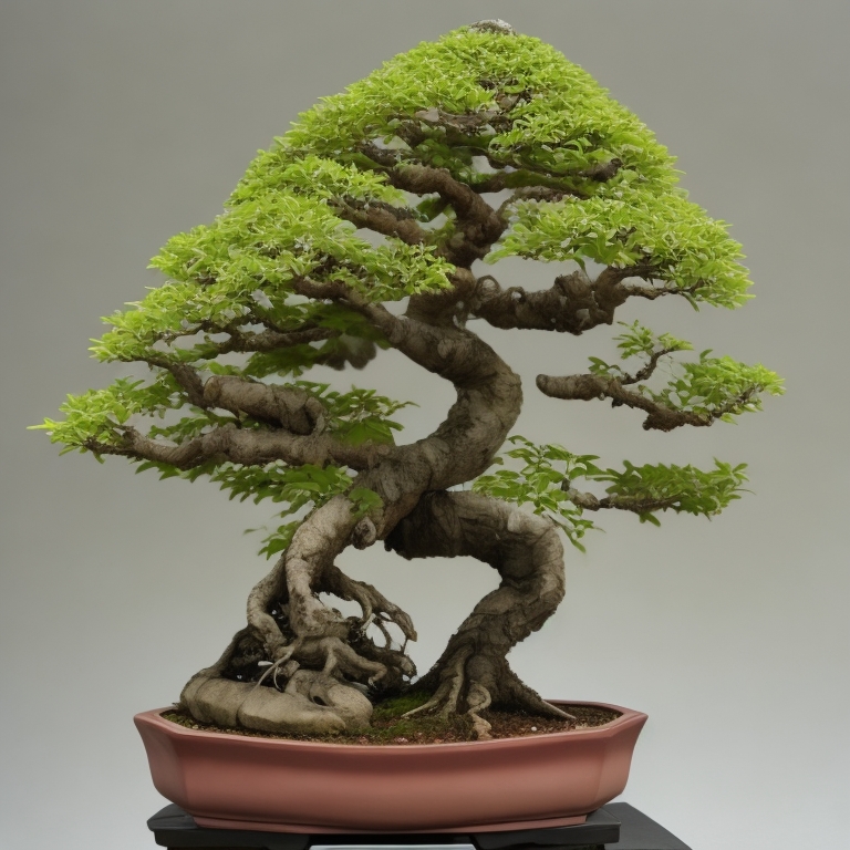 DreamShaper_v5_1_tree_mini_bonsai_with_art