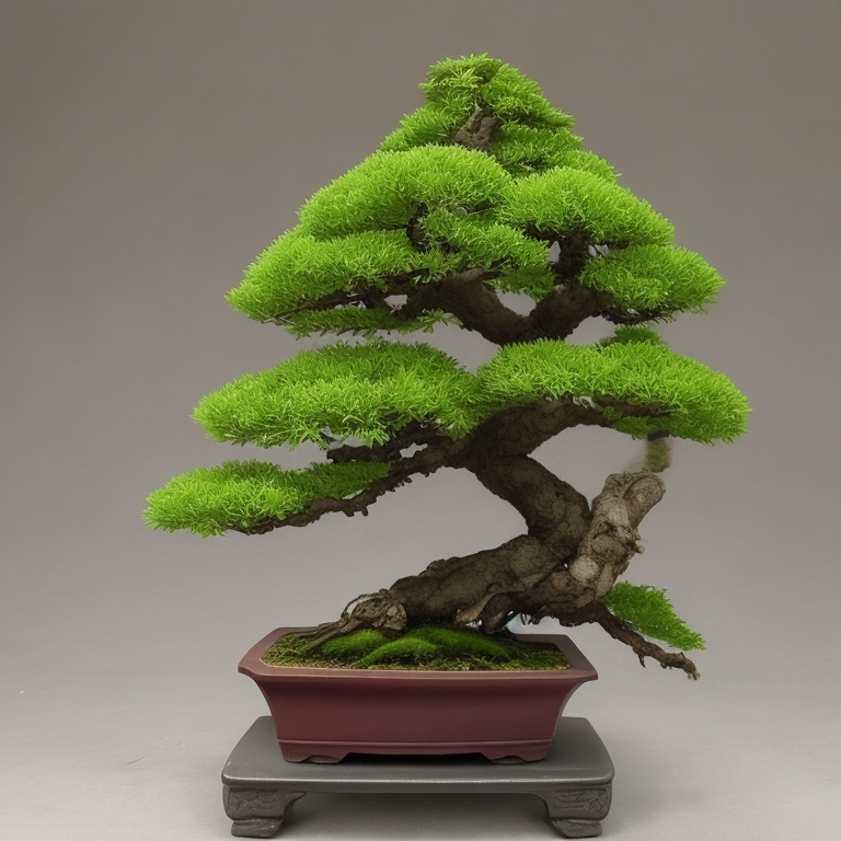 DreamShaper_v5_1_tree_mini_bonsai_with_art