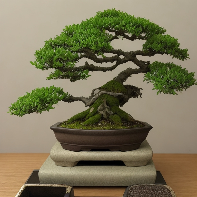DreamShaper_v5_mini_bonsai_tree_art